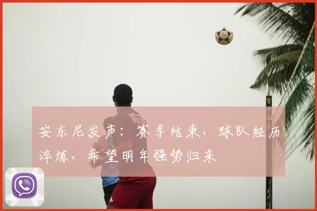 安东尼发声:赛季结束,球队经历淬炼,希望明年强势归来